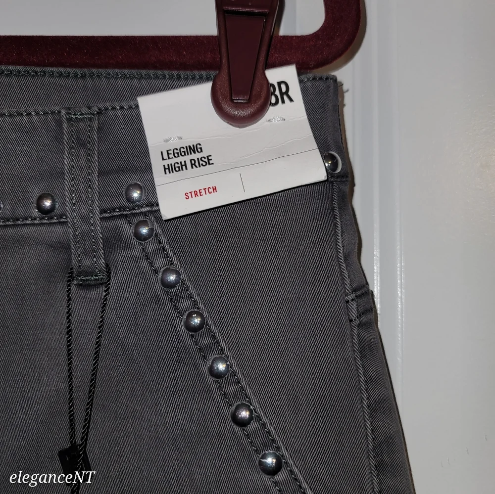 Express High Rise Studded Gray Legging Jeans Sz: 18 NWT